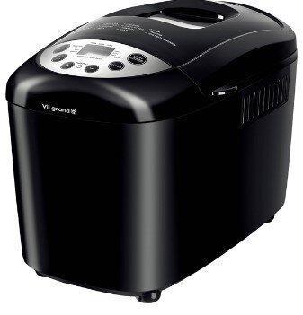 Хлібопічка Vilgrand VBM-85152 Black (2 тестоміси, буханка 1.5 кг)