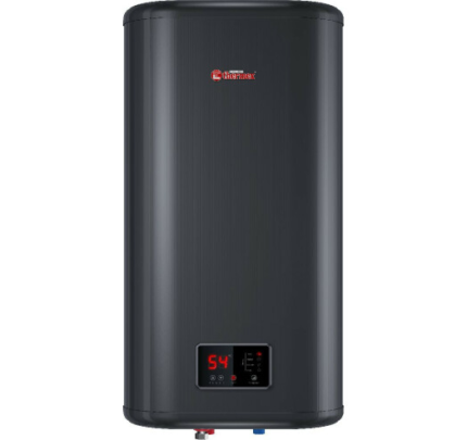 Бойлер THERMEX ID 80 V smart, водонагрівач чорний плоский