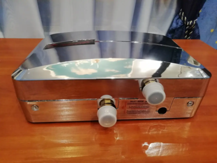 Водонагрівач проточний системний THERMEX SYSTEM 1000 Chrome (мідний теплообмінник) уцінка