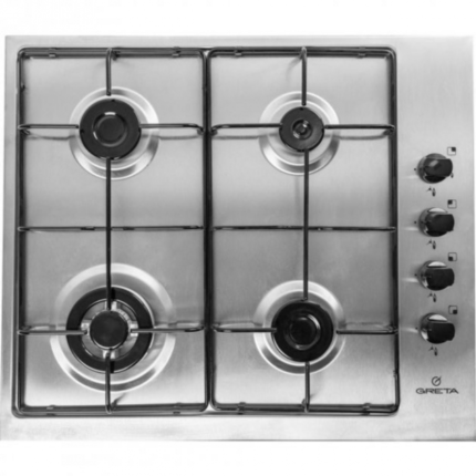 Газова варильна поверхня GRETA СВ-4 нержавіюча сталь, турбопальник
